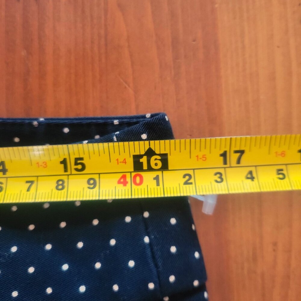 NWOT! LOFT Black w/Cream Polka Dots - Pont, Tapered Leg, Mid-Rise - Size 10 - Picture 8 of 12